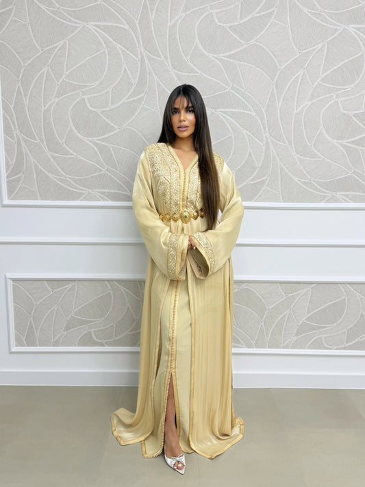 Fotoun Gold Takchita – Two-Piece Moroccan Ceremonial Dress – product view 2