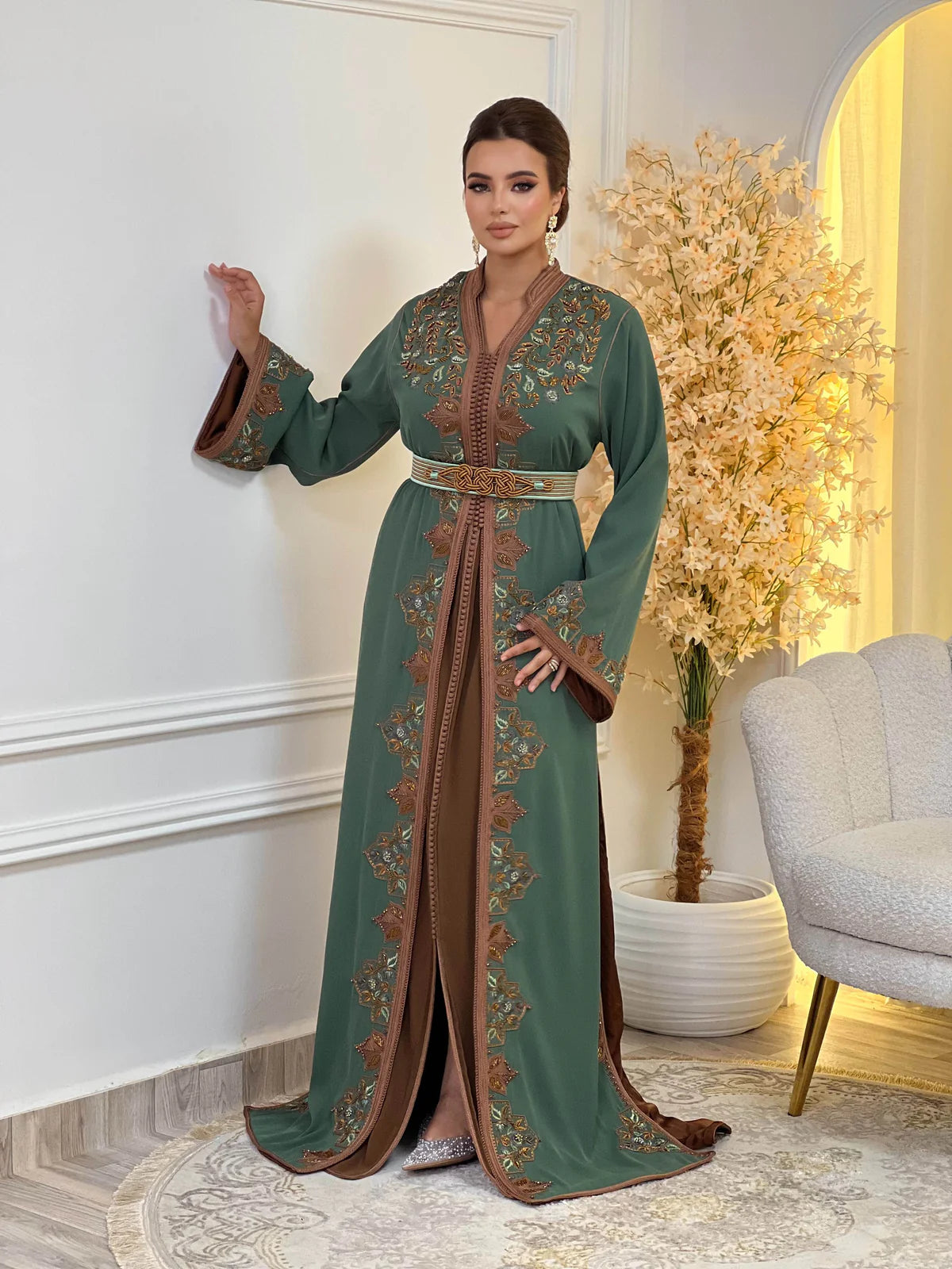 Keltoum Takchita  Two-Piece Moroccan Ceremonial Dress