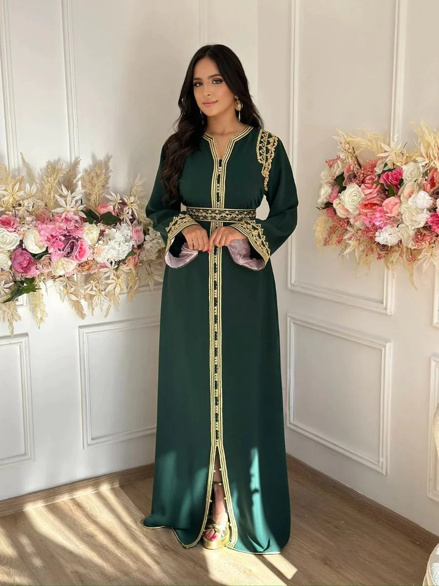 Kaoutar Kaftan – Handcrafted Moroccan Dress – product view 6